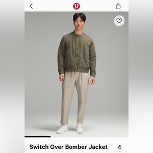 Lululemon Men’s Switch over bomber jacket (reversible) size small